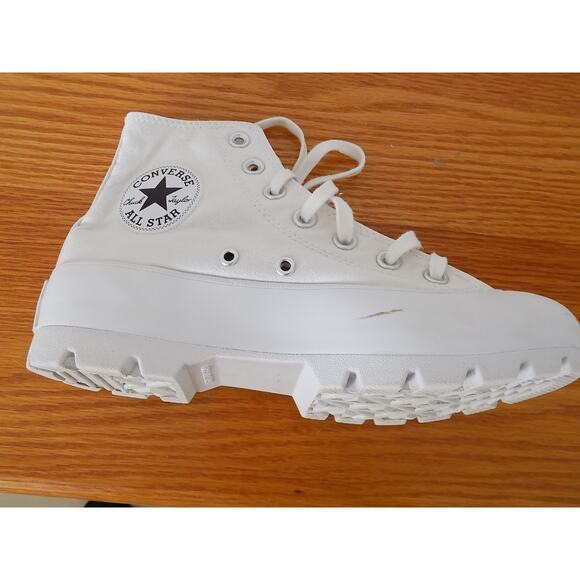 Converse All Star Chuck Taylor platform sneakers white size 7 - Picture 9 of 11